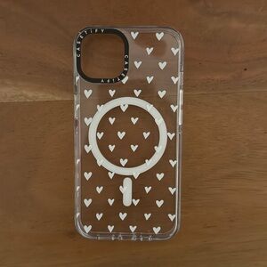 Mini Heart Casetify - White Clear Case MagSafe Compatible
